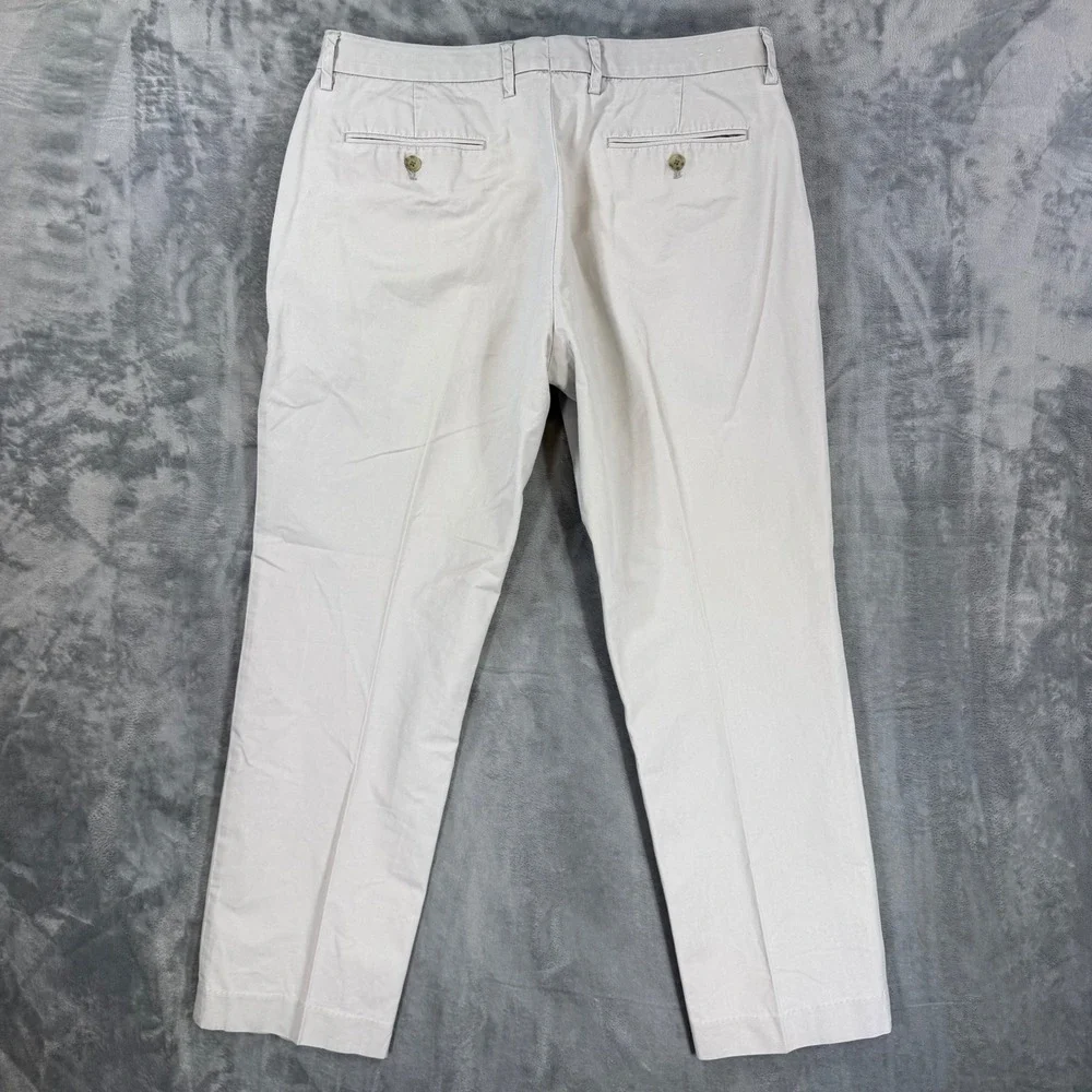 J.Crew Bedford Chino Pants Men's Size 36x32 Stone Beige Cotton